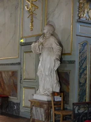 groupe sculpté, statue : saint Maurice, saint Nicolas